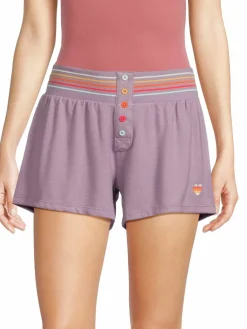 Women PJ Salvage Striped Waist Shorts