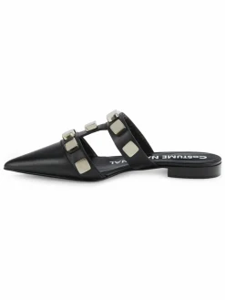 Costume National Studded Leather Mules
