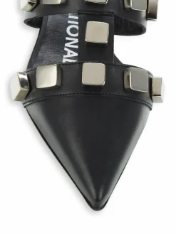 Costume National Studded Leather Mules