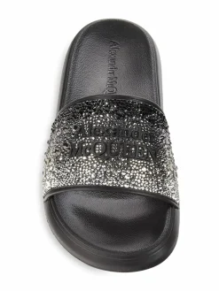 Alexander McQueen Studded Logo Slides