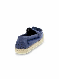Tod's Suede Espadrille Tassel Loafers