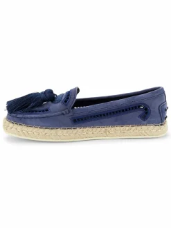 Tod's Suede Espadrille Tassel Loafers