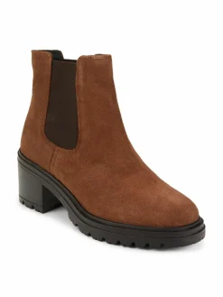 Geox Suede Heel Chelsea Boots