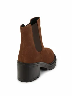 Geox Suede Heel Chelsea Boots