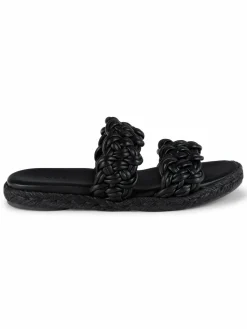 Vince Sullivan Braided Leather Flat Sandals