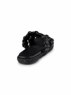 Vince Sullivan Braided Leather Flat Sandals