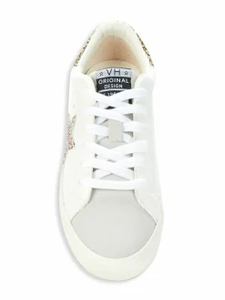 Vintage Havana Summer Star Patch Perforated Sneakers