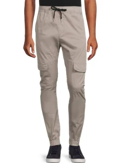 Zanerobe Pants|Sureshot Slim Fit Cargo Joggers Cement