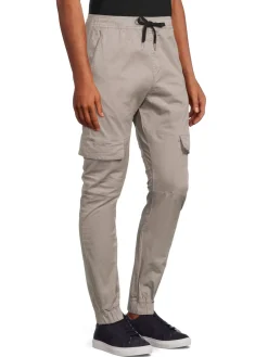 Zanerobe Pants|Sureshot Slim Fit Cargo Joggers Cement