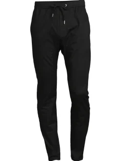 Zanerobe Pants|Sureshot Slim Fit Drawstring Pants Black