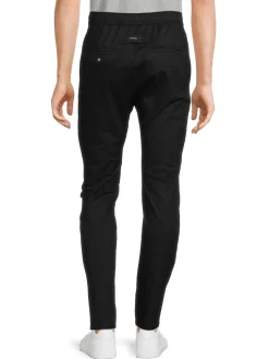 Zanerobe Pants|Sureshot Slim Fit Drawstring Pants Black