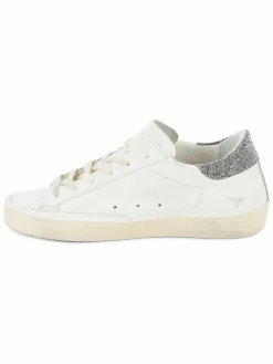 Golden Goose Swarovski Sstar Distressed Leather Sneakers