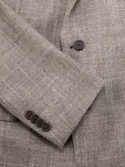 JB Britches Cashmere|Tailored Fit Textured Wool Blend Sportcoat