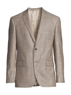 JB Britches Cashmere|Tailored Fit Textured Wool Blend Sportcoat