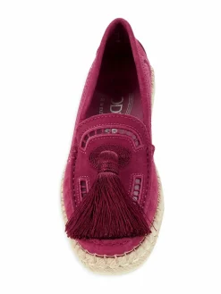 Tod's Tassel Espadrilles Suede Driving Loafers