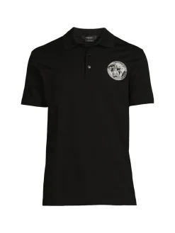 Versace Polos|Taylor Fit Logo Embroidery Polo
