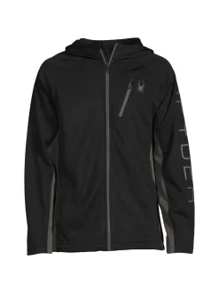 Spyder Coats & Jackets|Tempo Logo Zip Jacket Black