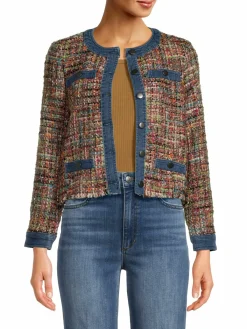 Women Ecru Textured Jacket