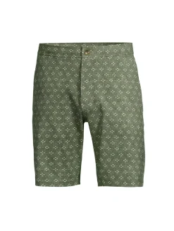 Good Man Brand Shorts|Textured Jersey Shorts Clover Green