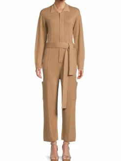 Women Naadam Textured Merino Wool Blend Jumpsuit