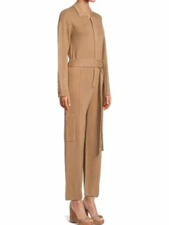 Women Naadam Textured Merino Wool Blend Jumpsuit