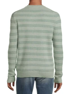 Saks Fifth Avenue Sweaters|Textured Stripe Cashmere Crewneck Sweater
