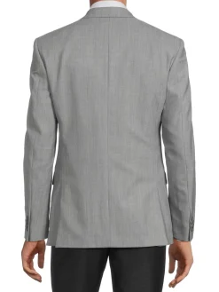 JB Britches Blazers & Sportcoats|Textured Wool Blend Blazer Grey