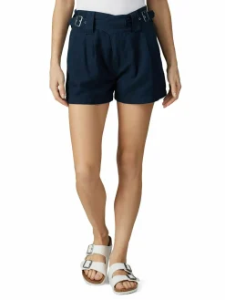 Women Current Elliot The Baro Cotton & Linen Shorts