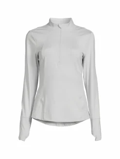 Women Spyder Thumbhole Cuff Zip Up Pullover