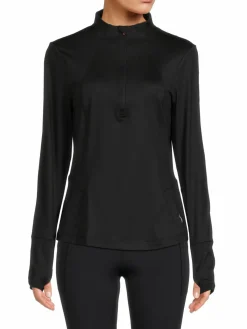 Women Spyder Thumbhole Cuff Zip Up Pullover