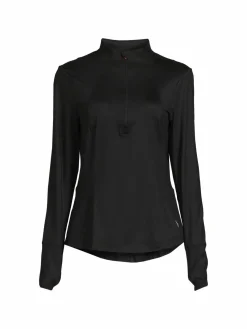 Women Spyder Thumbhole Cuff Zip Up Pullover