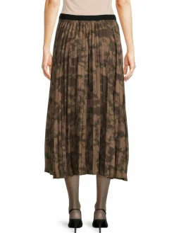 Women YAL New York Tie Dye Pleated Midi Skirt