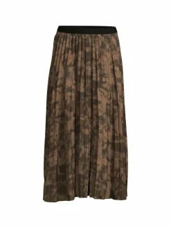 Women YAL New York Tie Dye Pleated Midi Skirt