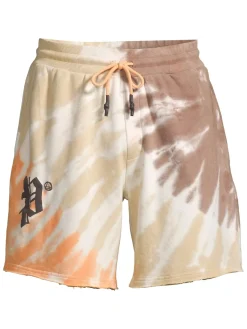 Eleven Paris Shorts|Tie-Dye Shorts Coral Sand