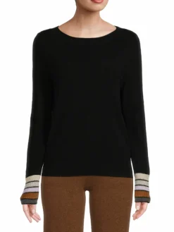 Women Lisa Todd Tipped Wool & Cashmere Sweater