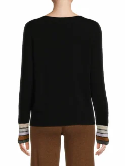 Women Lisa Todd Tipped Wool & Cashmere Sweater