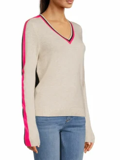 Women Lisa Todd Tipped Wool & Cashmere Sweater