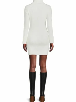 Women Renee C. Turtleneck Bodycon Mini Sweater Dress