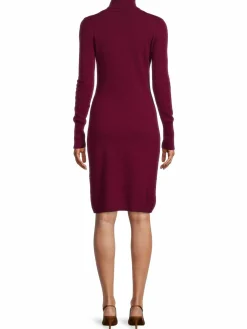 Women Sofia Cashmere Turtleneck Cashmere Sweater Dress
