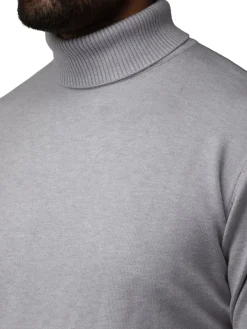 X Ray Sweaters|Turtleneck Sweater Grey