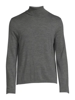 Vince Cashmere|Turtleneck Sweater Heather Grey