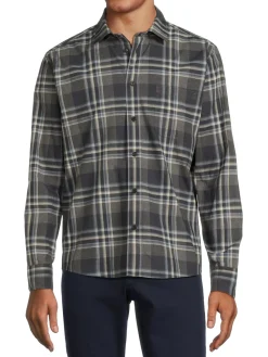 Billy Reid Casual Button-Down Shirts|Tuscumbia Standard Fit Plaid Shirt