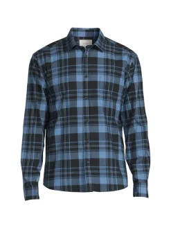 Billy Reid Casual Button-Down Shirts|Tuscumbia Standard Fit Plaid Shirt
