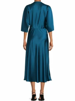 Women Renee C. Twist Satin Midi Dress