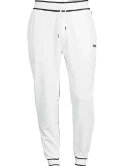 BOSS Loungewear, Sleepwear & Robes|Two Tone Logo Joggers White