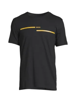 BOSS Tees|Two Tone Logo Tee Navy