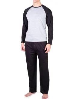 SLEEPHERO Loungewear, Sleepwear & Robes|Two-Piece Colorblock T-Shirt & Pants Set Light Heat