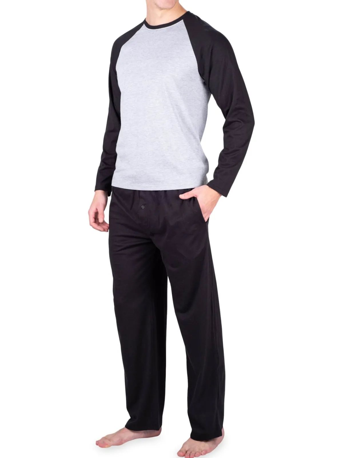 SLEEPHERO Loungewear, Sleepwear & Robes|Two-Piece Colorblock T-Shirt & Pants Set Light Heat