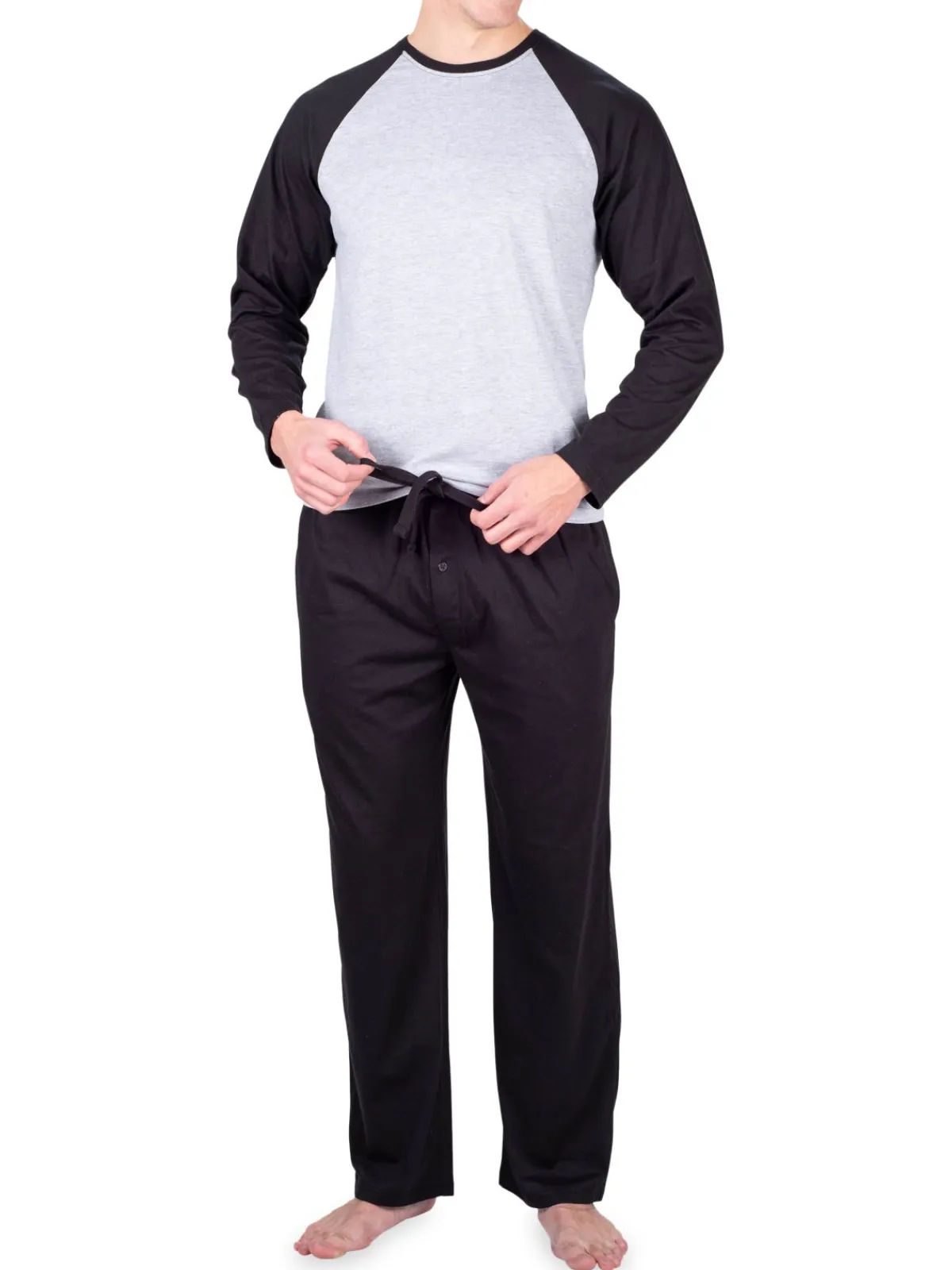 SLEEPHERO Loungewear, Sleepwear & Robes|Two-Piece Colorblock T-Shirt & Pants Set Light Heat