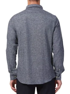 Hyden Yoo Linen|Tyler Linen Blend Sport Shirt Black